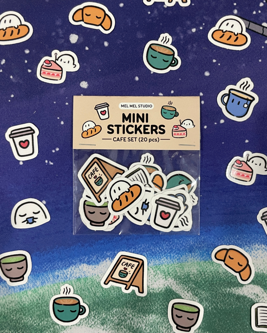 Cafe Sticker Set (20 pcs)