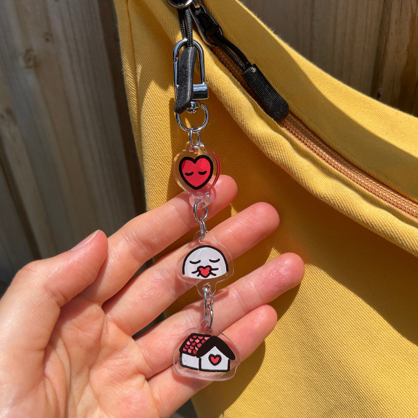 A Loving Home Charm Keychain