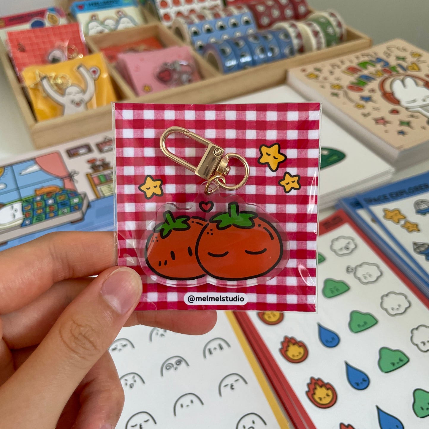Tomato Buddies Keychain