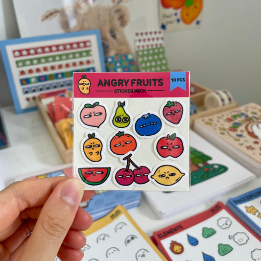 Angry Fruit Sticker Pack (10 pcs)