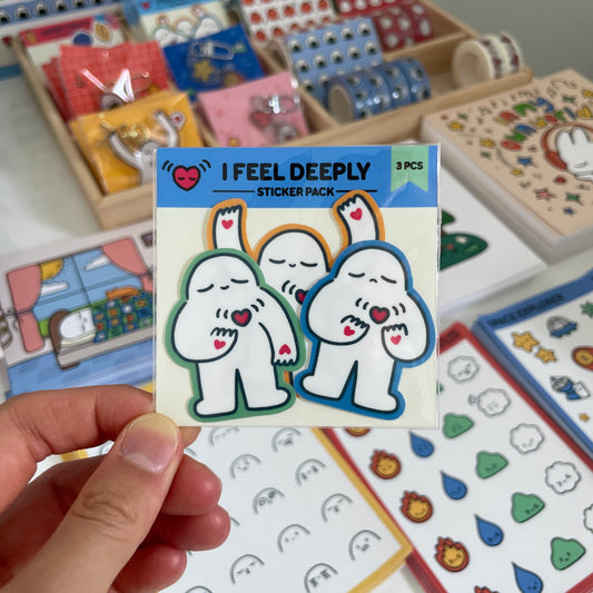 I Feel Deeply Sticker Pack (3 pcs)