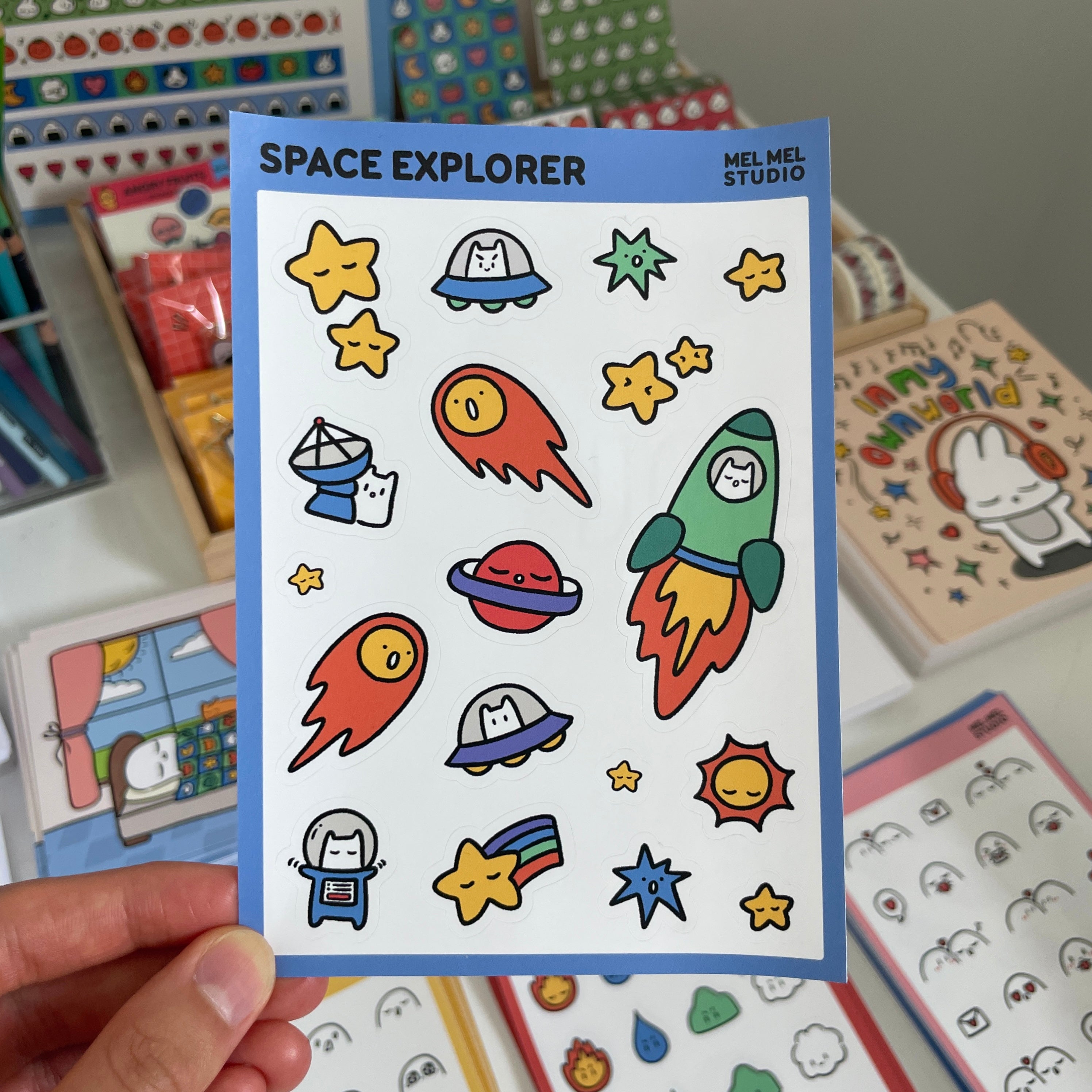 Space Explorer Sticker Sheet – Mel Mel Studio