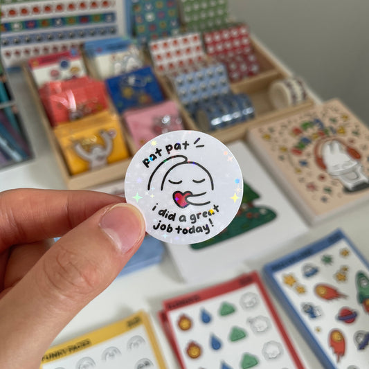 Pat Pat I Did A Great Job Today Sticker