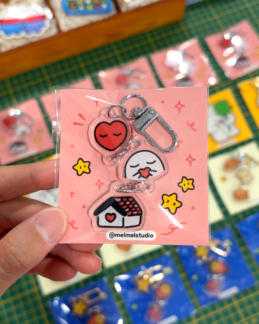 A Loving Home Charm Keychain