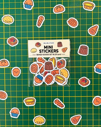 Baked Goods Sticker Set B (20 pcs)