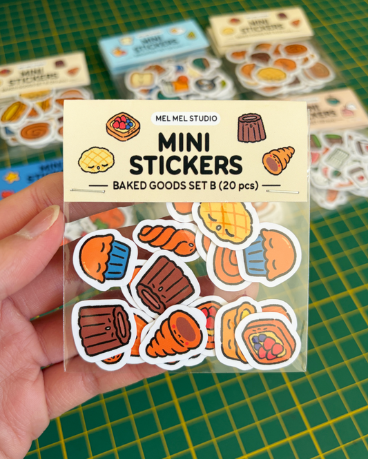 Baked Goods Sticker Set B (20 pcs)