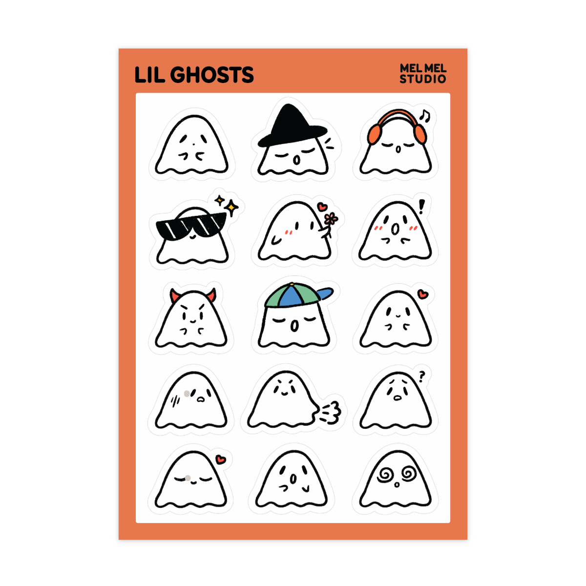 Lil Ghosts Sticker Sheet