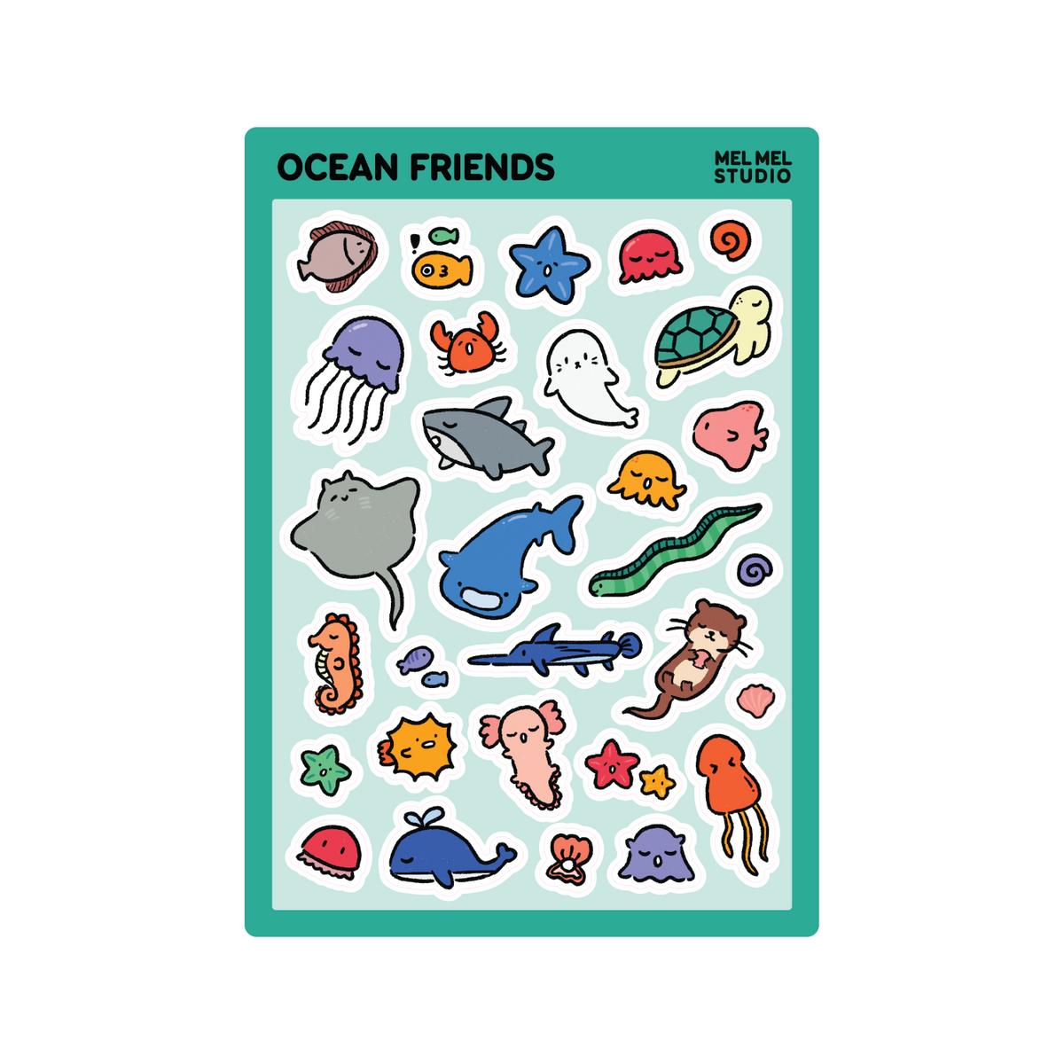 Ocean Friends Sticker Sheet