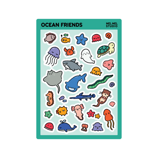Ocean Friends Sticker Sheet