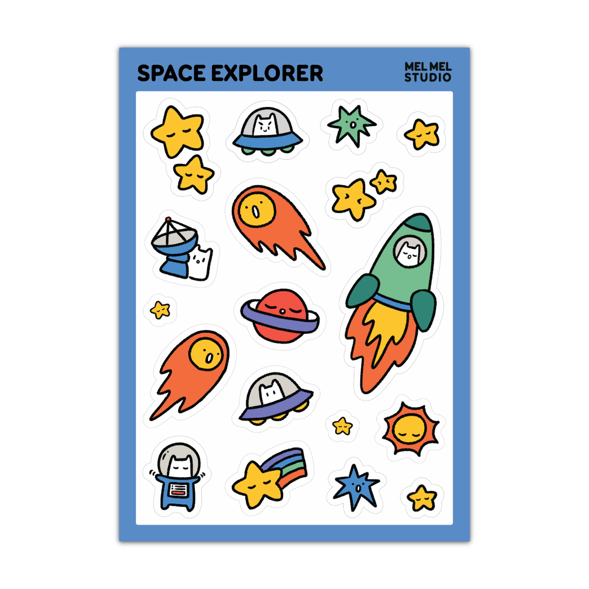 Space Explorer Sticker Sheet