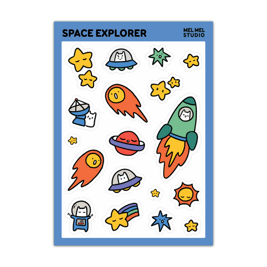 Space Explorer Sticker Sheet
