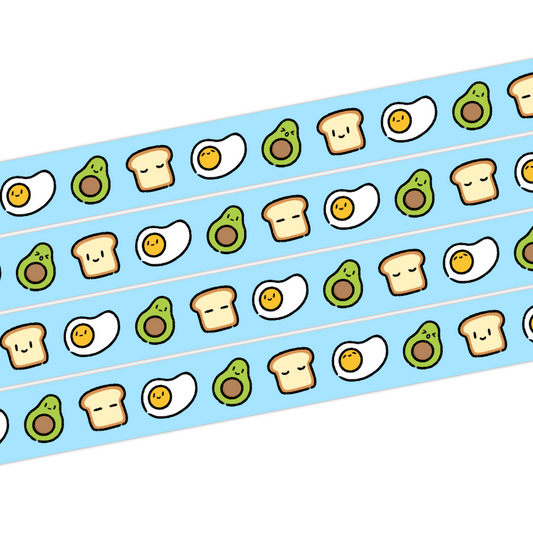 Egg Avo Toast Washi Tape