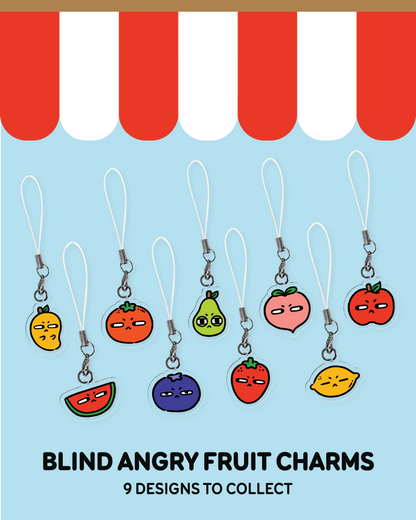 Angry Fruit Phone Charm (Mystery Item)
