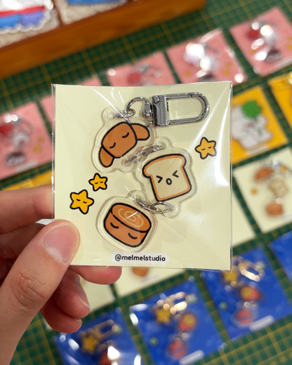 Baked Goods Charm Keychain