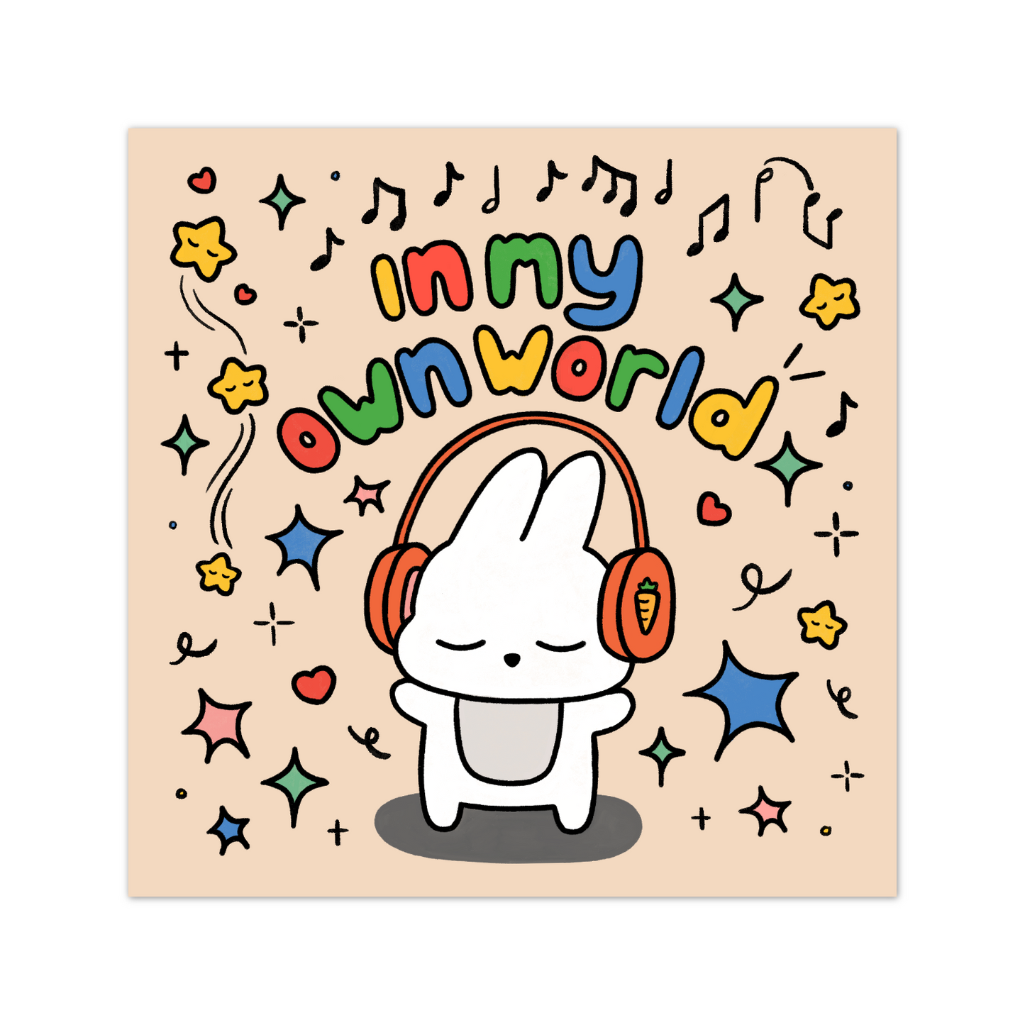 'In my own world' Print