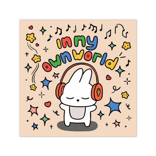 'In my own world' Print